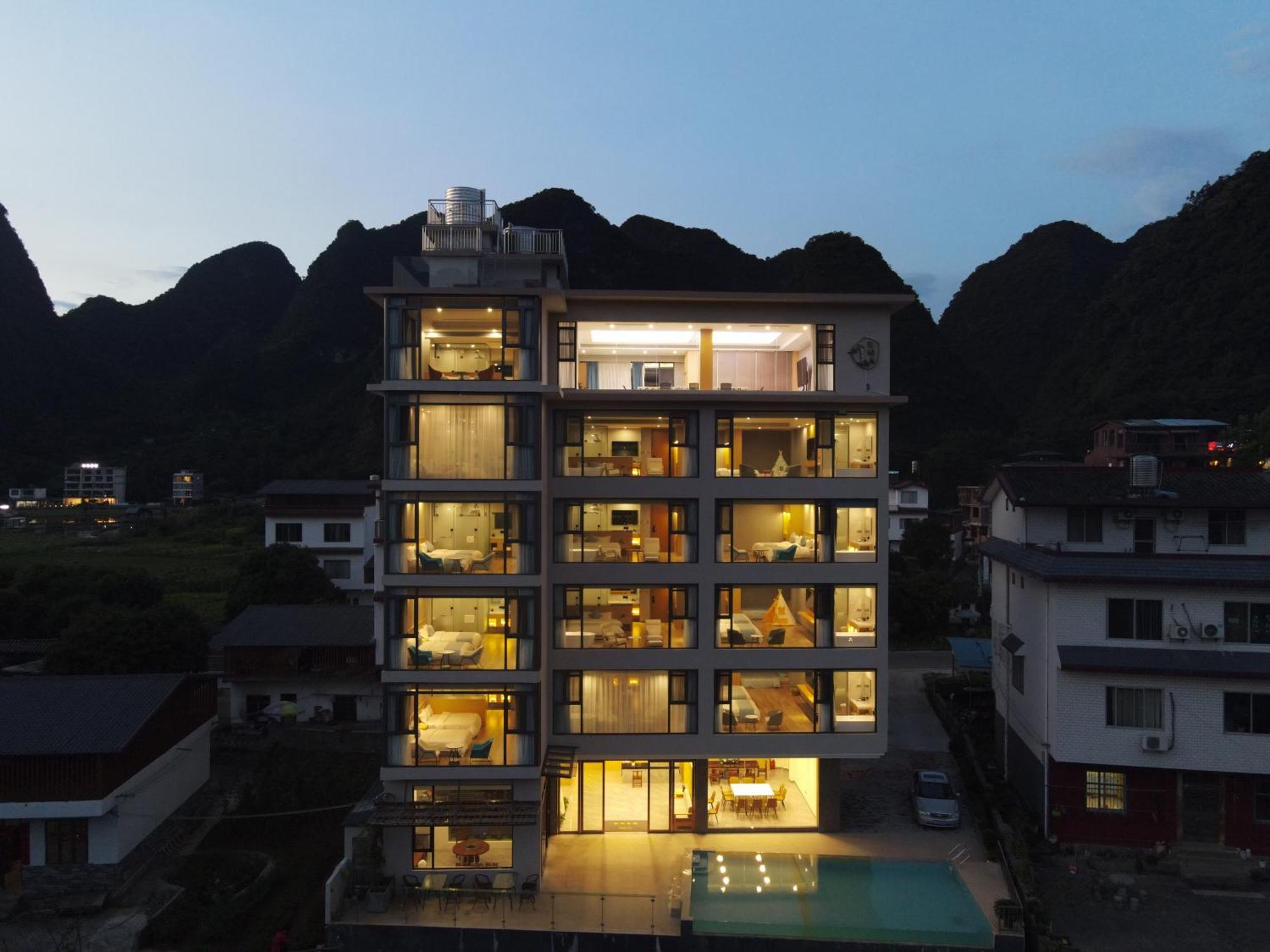 Yangshuo Fortune Lake Inn- One Way Free Pick Up From Airport Or Ts Over 3 Nights Exterior photo