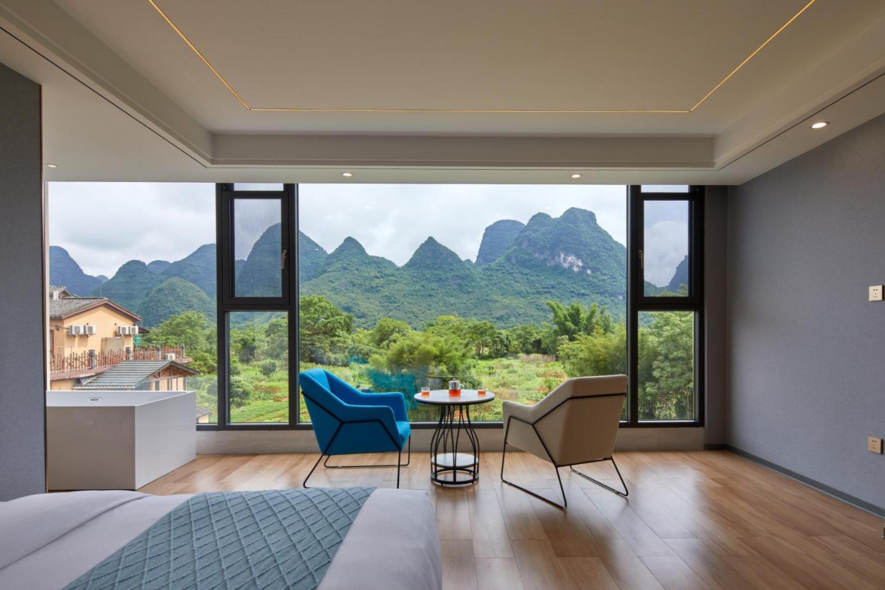 Yangshuo Fortune Lake Inn- One Way Free Pick Up From Airport Or Ts Over 3 Nights Exterior photo