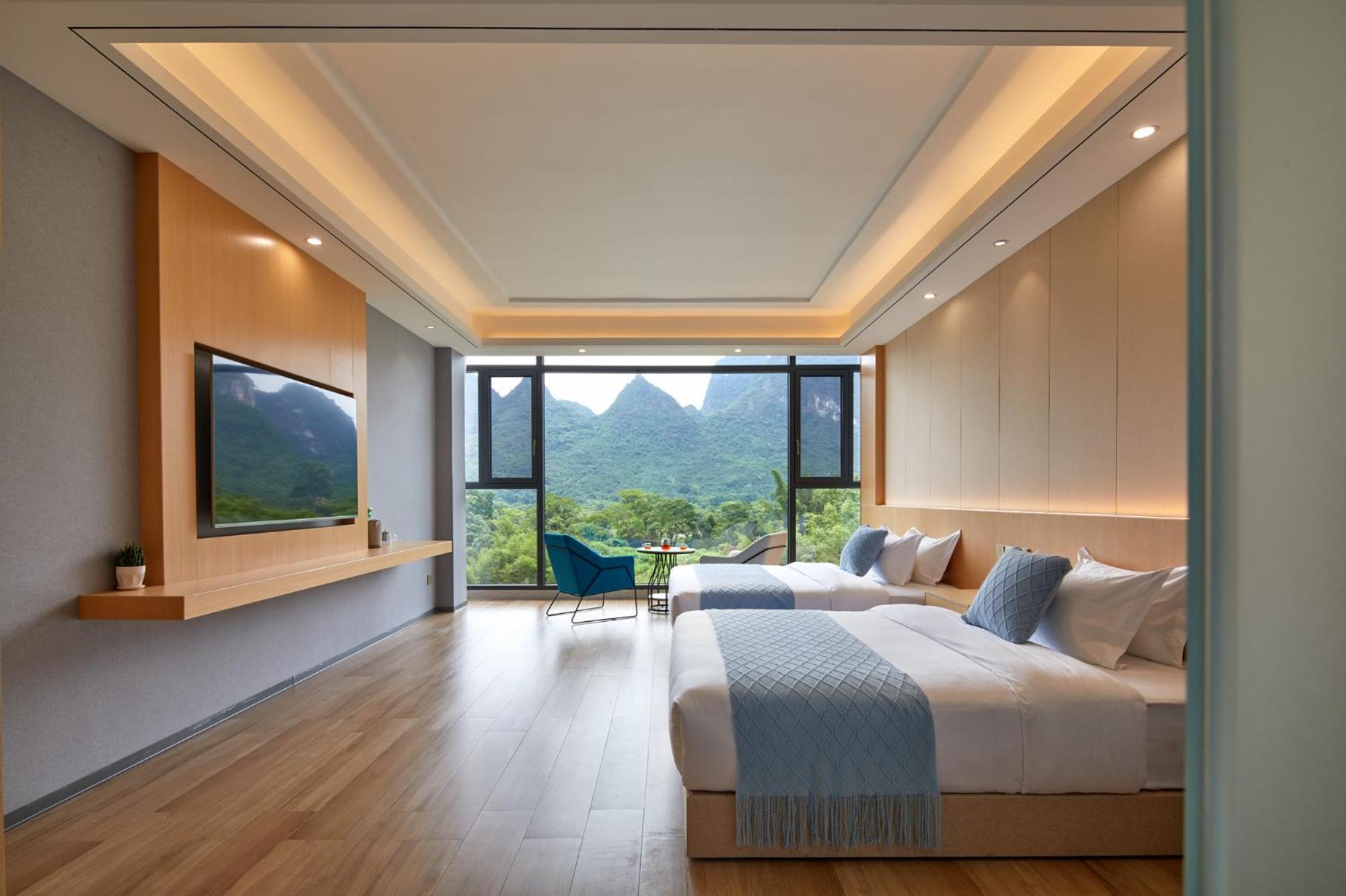Yangshuo Fortune Lake Inn- One Way Free Pick Up From Airport Or Ts Over 3 Nights Exterior photo