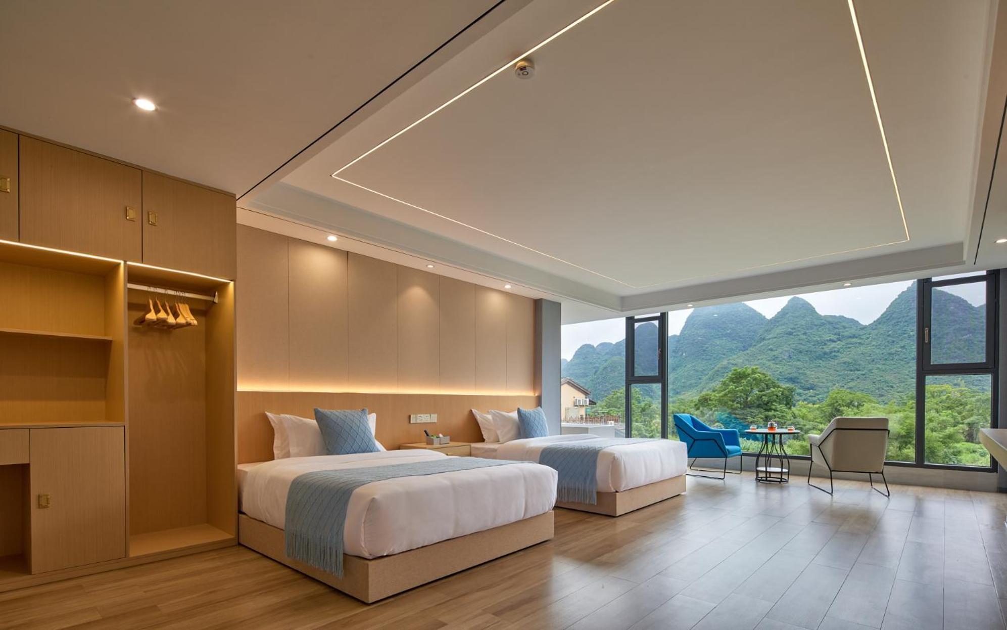 Yangshuo Fortune Lake Inn- One Way Free Pick Up From Airport Or Ts Over 3 Nights Exterior photo